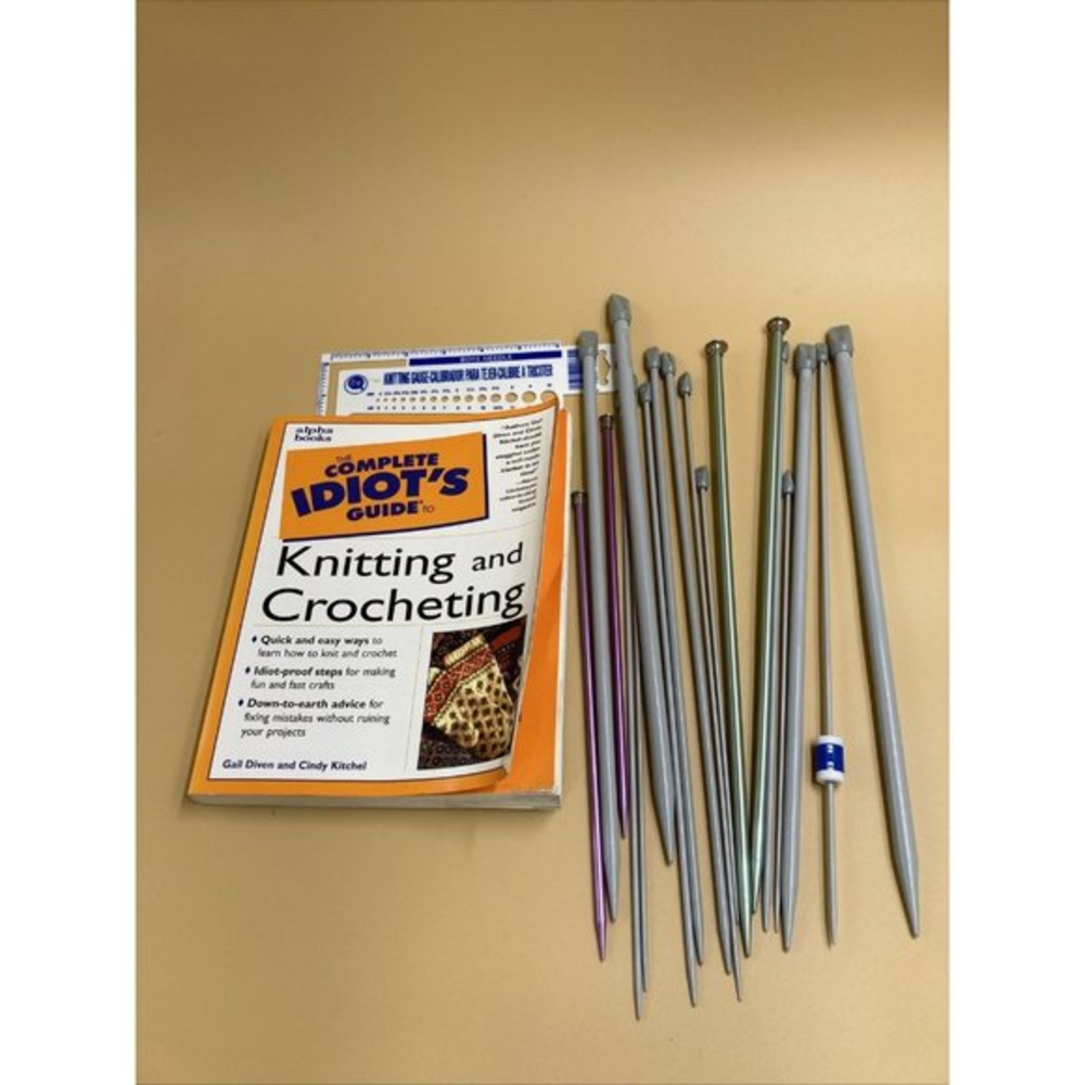 KNITTING NEEDLE LOT 21‎ pc Variety ACCESSORIES Bates  Book Boyd Gauge Counter
